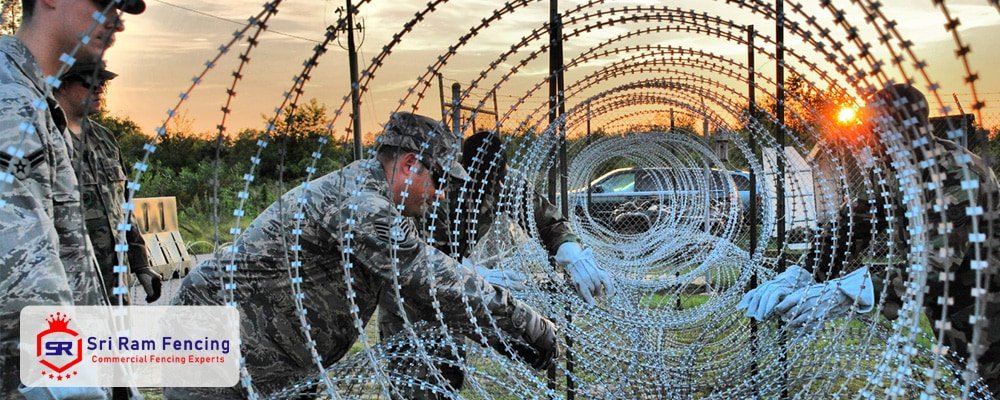 Concertina Coil Fencing Contractor Coimbatore, Tami Nadu - Sriram Fencing
